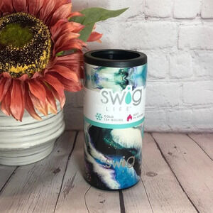 NWT Swig life stainless steel insulated slim can cooler paint pour